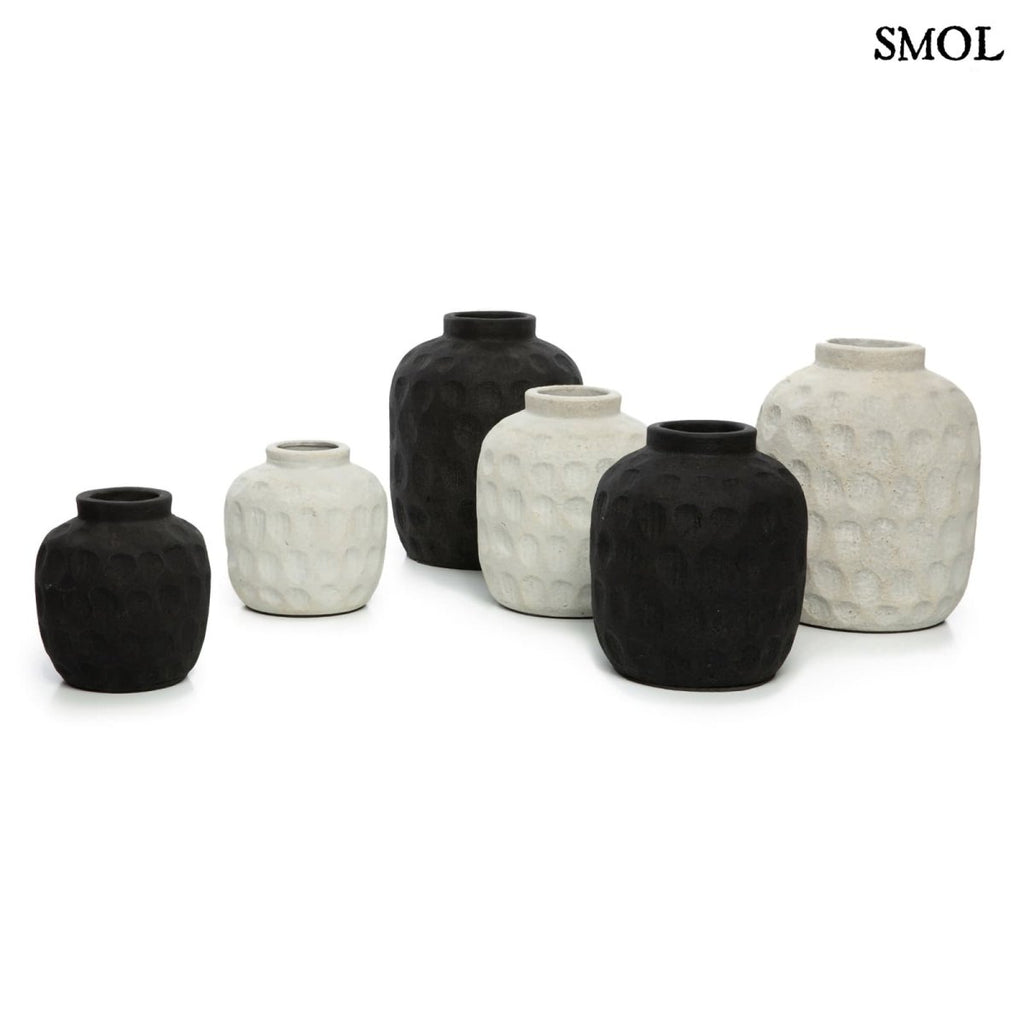 Váza - szürke, terrakotta, 14 cm | TRENDY - SMOL