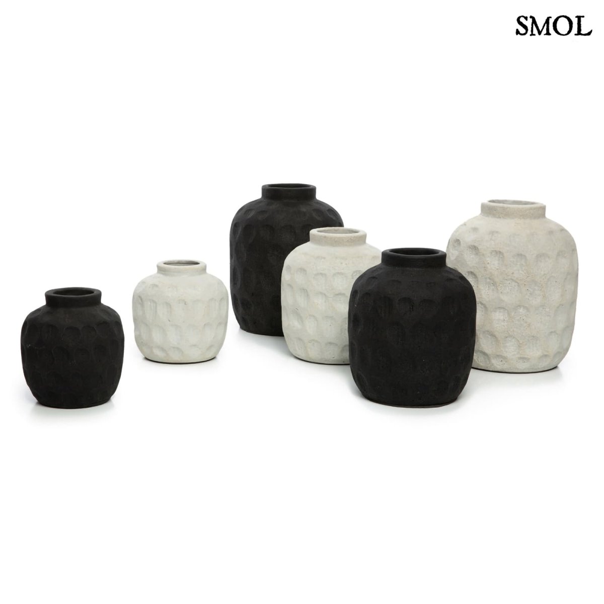 Váza - szürke, terrakotta, 14 cm | TRENDY - SMOL