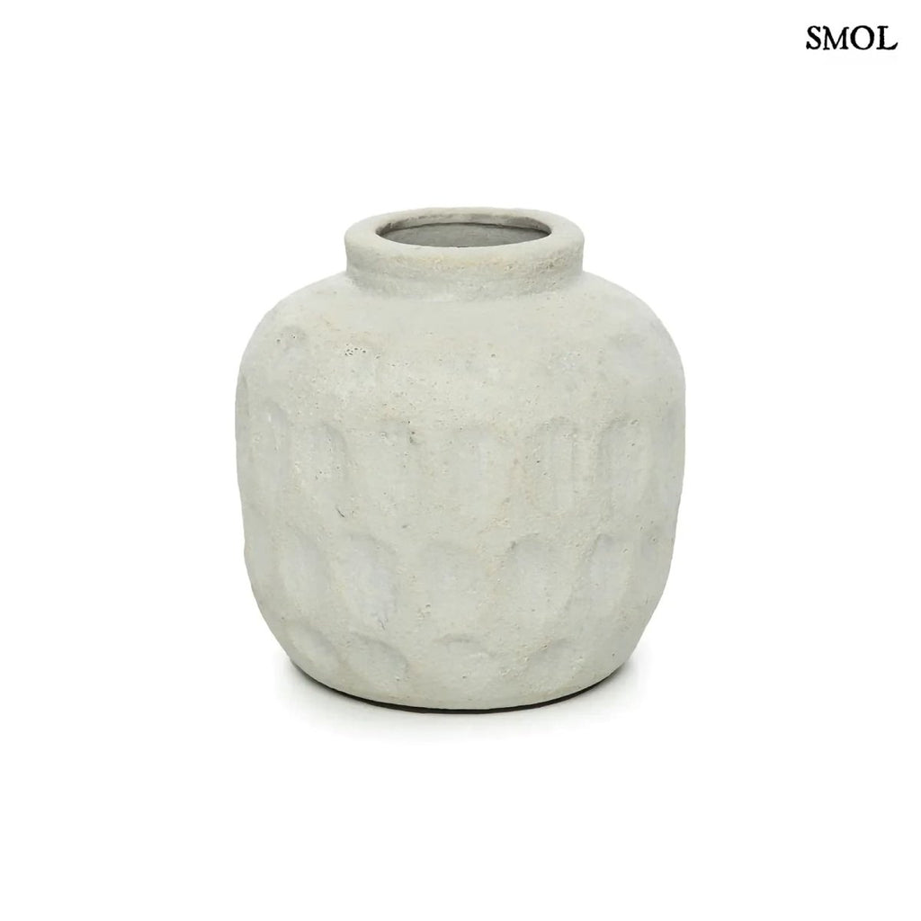 Váza - szürke, terrakotta, 14 cm | TRENDY - SMOL