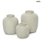 Váza - szürke, terrakotta, 22 cm | PEAKY - SMOL