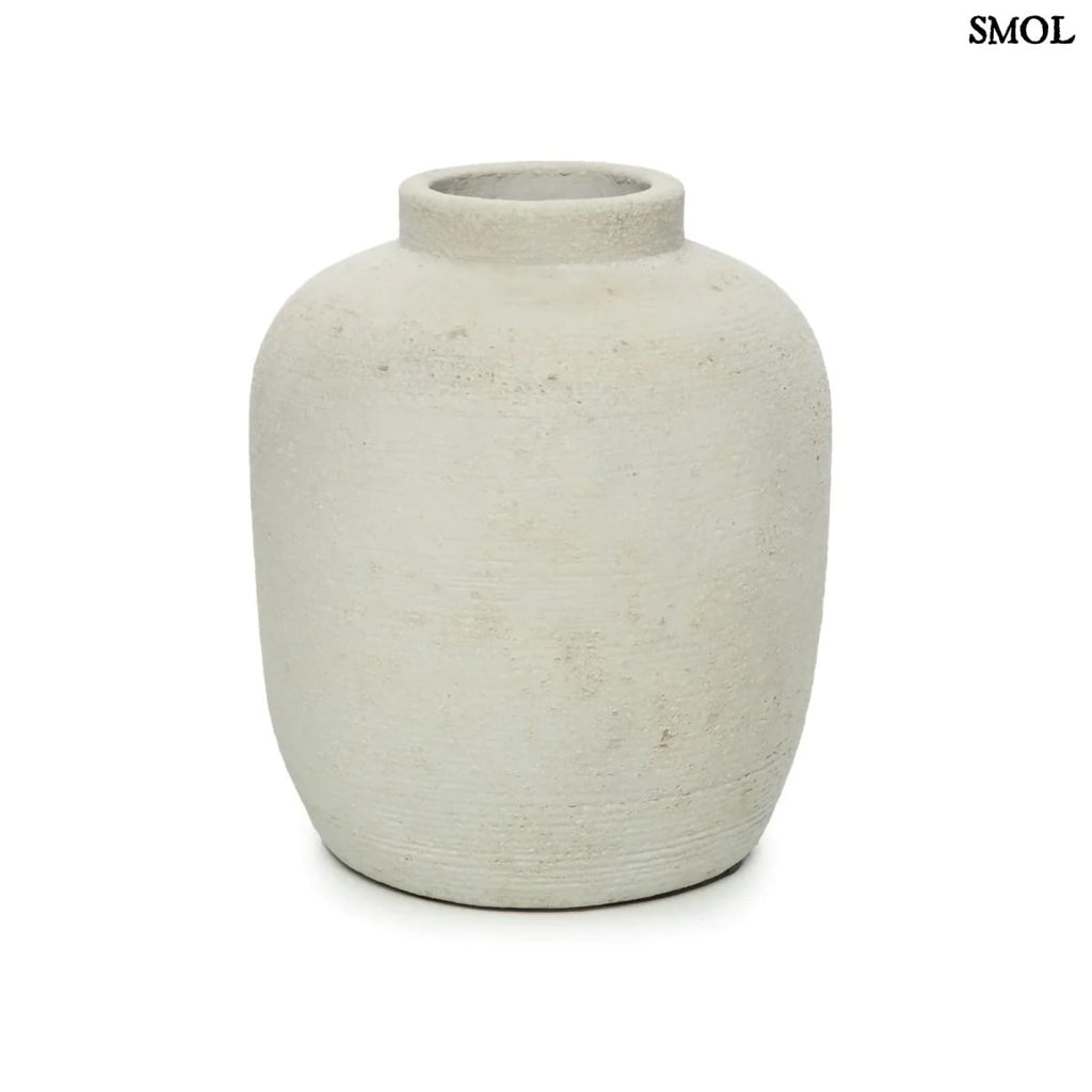 Váza - szürke, terrakotta, 22 cm | PEAKY - SMOL
