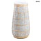 Vase – Terrakotta, grau, mit Rattan, L | CUTIE