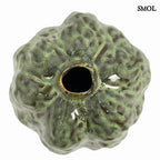 AUDREY - zöld kerámia díszváza - 20,5 cm - smol.hu - felülről