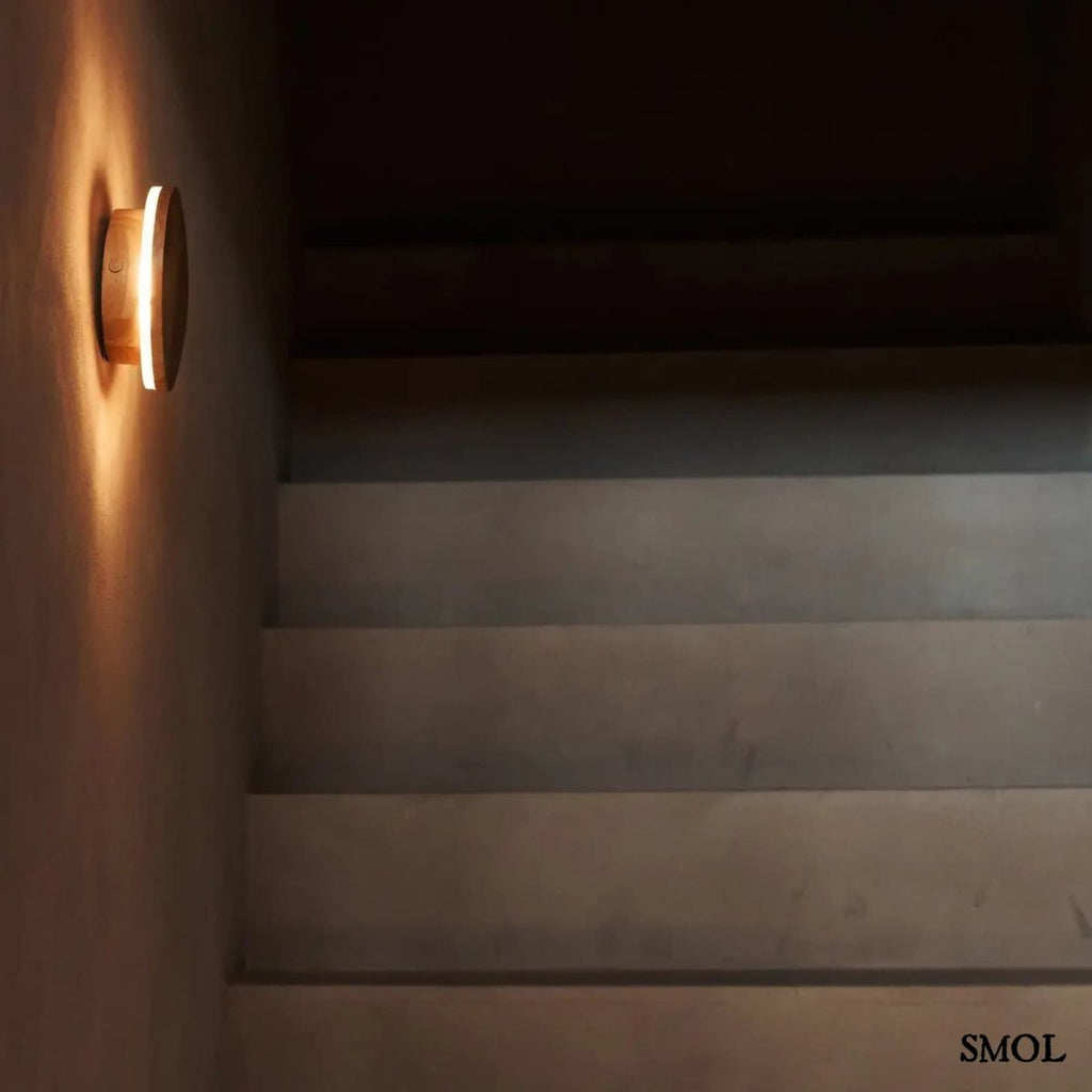 Vezeték Nélküli Fa Fali Lámpa, 16 cm | LOU LIGHT - SMOL