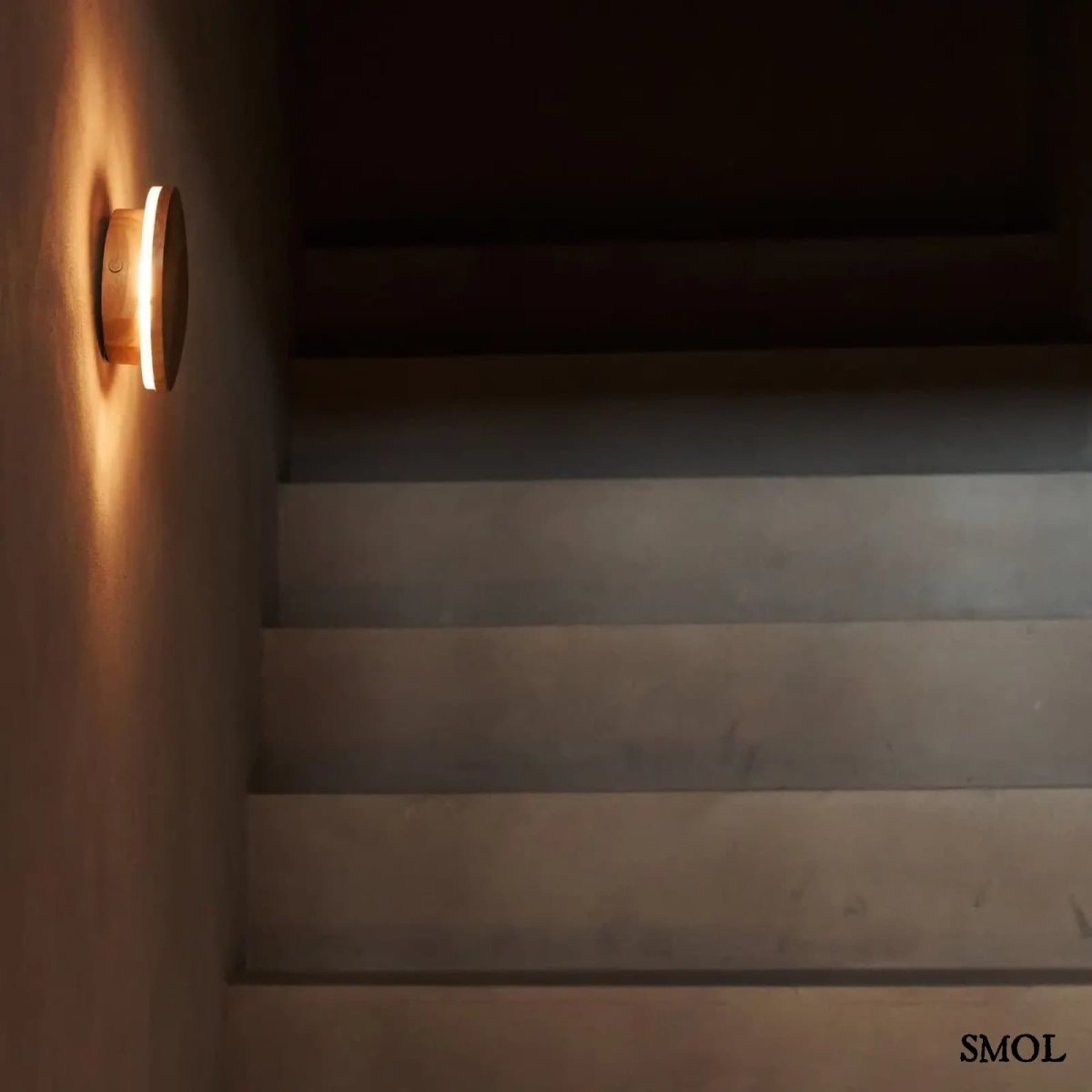 Vezeték Nélküli Fa Fali Lámpa, 16 cm | LOU LIGHT - SMOL