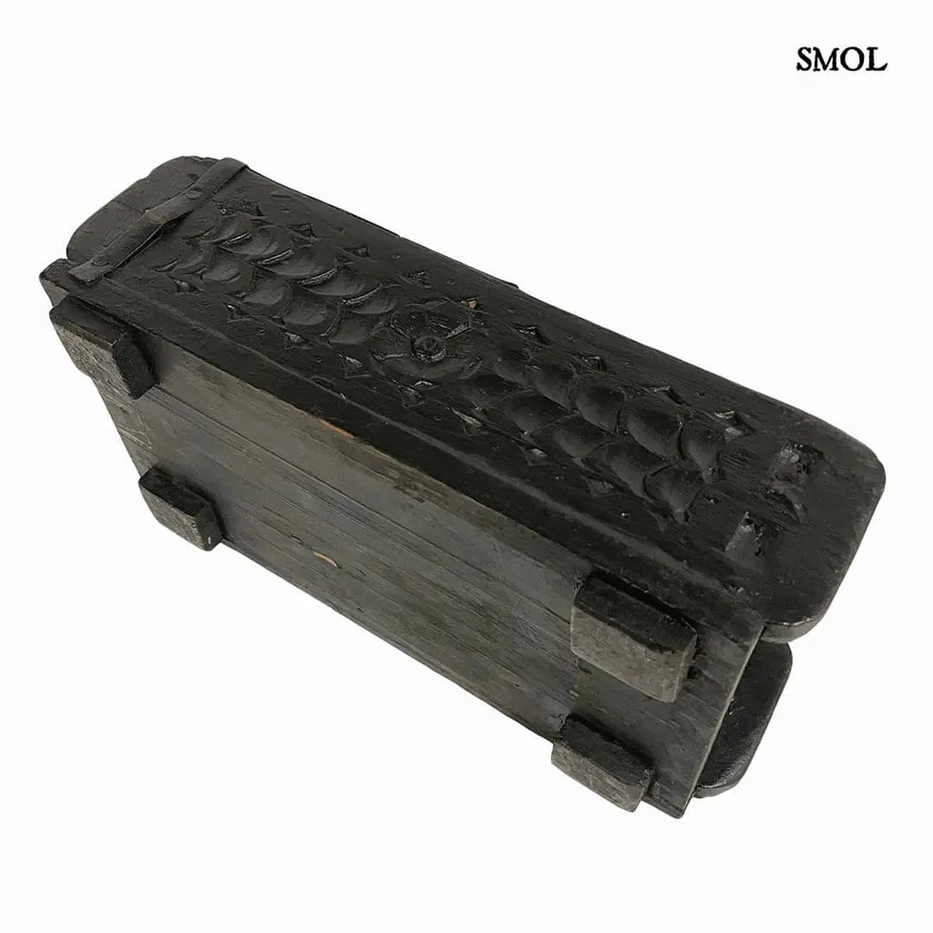 Vintage fa tárolóláda | REPEKA | SMOL - oldalra fordítva