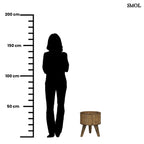 Virágtartó - rattan, 35 cm | CANEA - smol.hu - méretarányosan