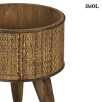 Virágtartó - rattan, 35 cm | CANEA - smol.hu - rattan nagyítva