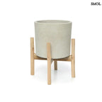 Virágtartó tartón - szürke, 36 cm | CHALK LOW - SMOL