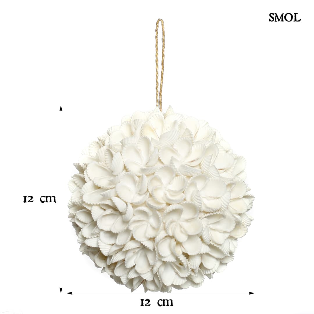smol.hu - BULU, virágos, kagylós, függődísz, d12 cm méretekkel