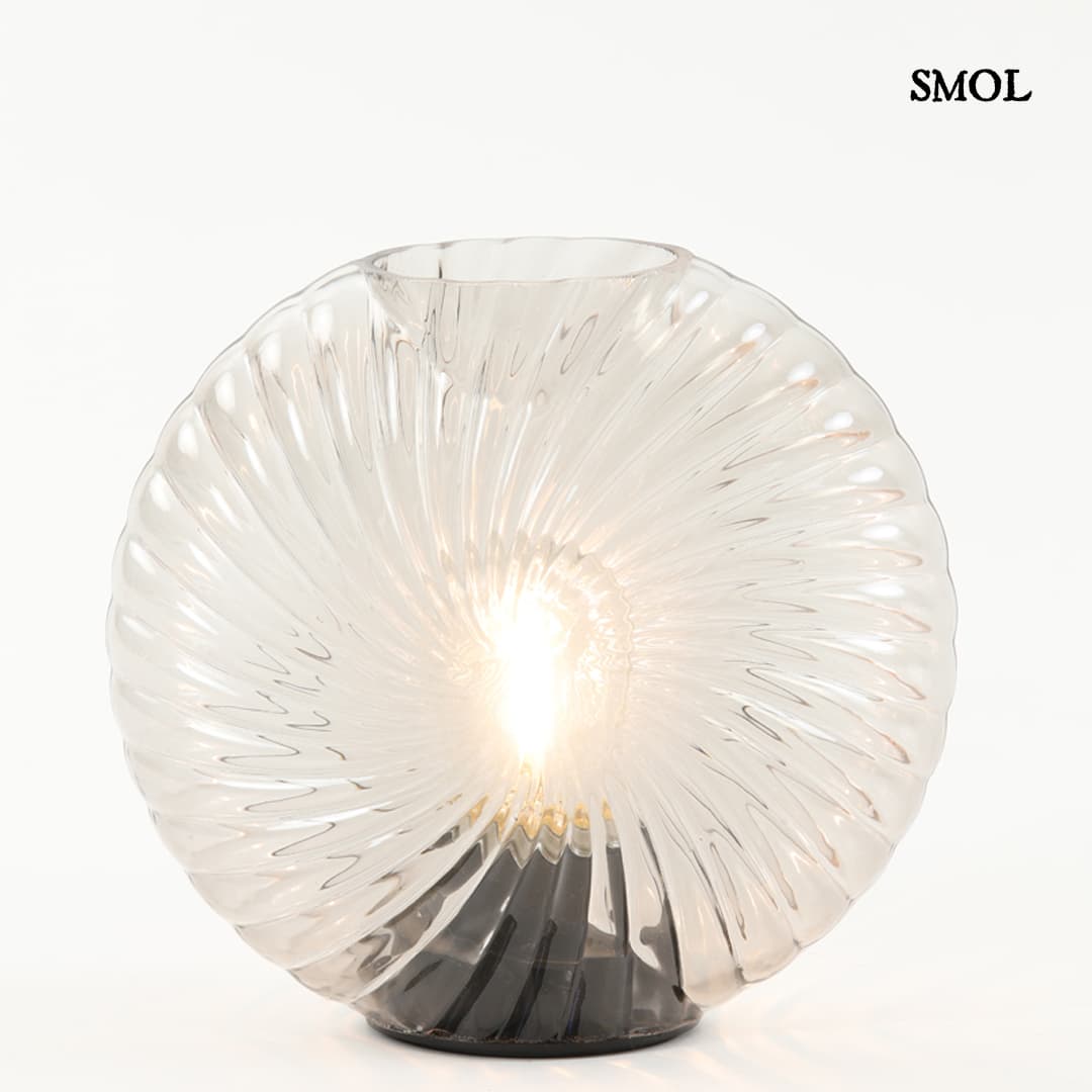 smol.hu -FOLFE, üveg, LED asztali lámpa, 16,5 cm termékképe
