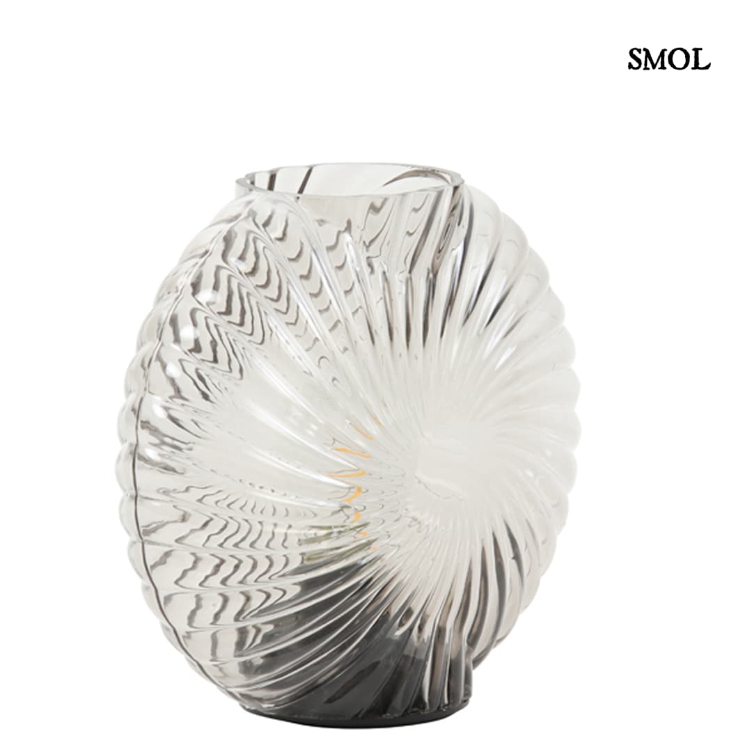 smol.hu -FOLFE, üveg, LED asztali lámpa, 16,5 cm elforgatva