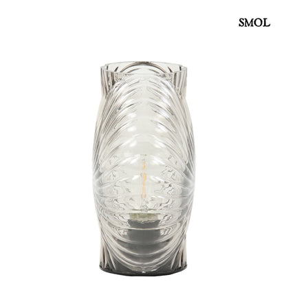 smol.hu -FOLFE, üveg, LED asztali lámpa, 16,5 cm oldalról