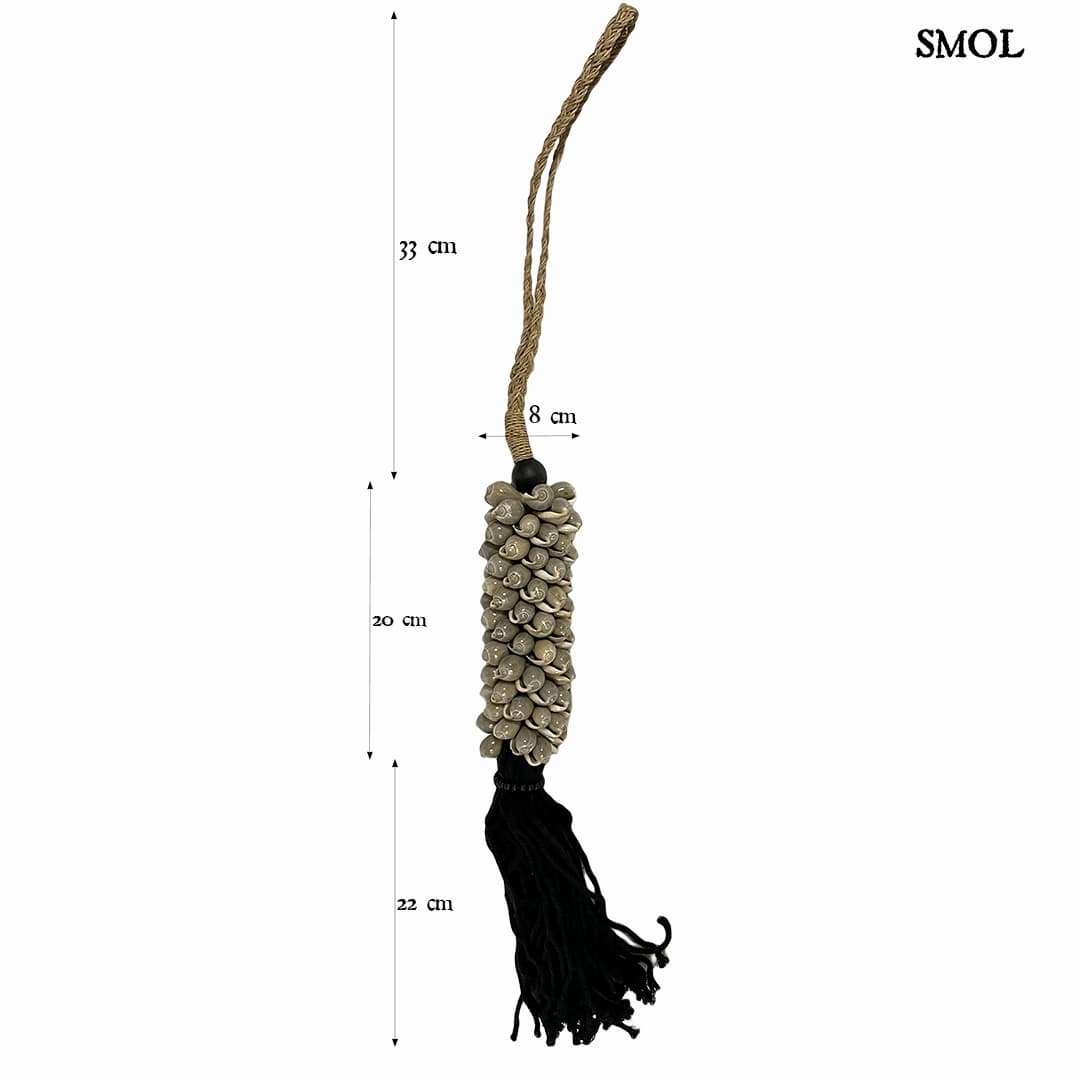 Függődísz - kagylós, 75 cm | KANDRA - smol.hu - méretekkel