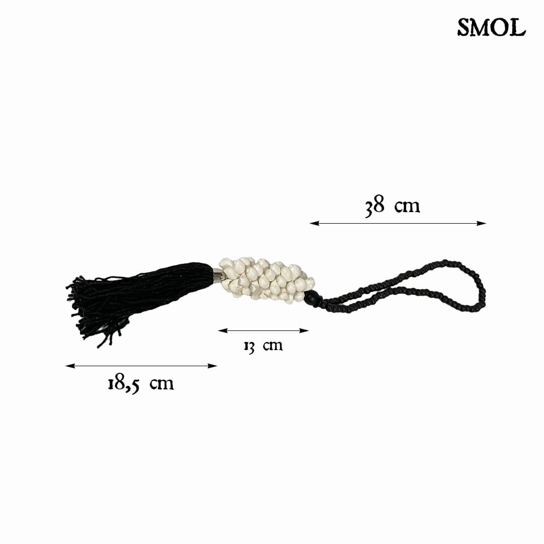 Függődísz - kagylós, 69 cm | KAWA - smol.hu - méretekkel