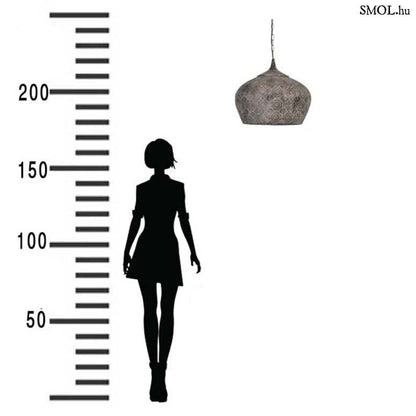 smol.hu -EINES, fém függőlámpa, ⌀43,5 cm méretarányosan