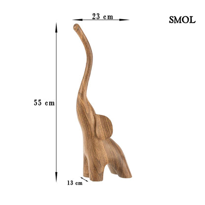 smol.hu - elephant, elefánt faszobor 55 cm méretarányosan,smol.hu - elephant, elefánt faszobor méretekkel