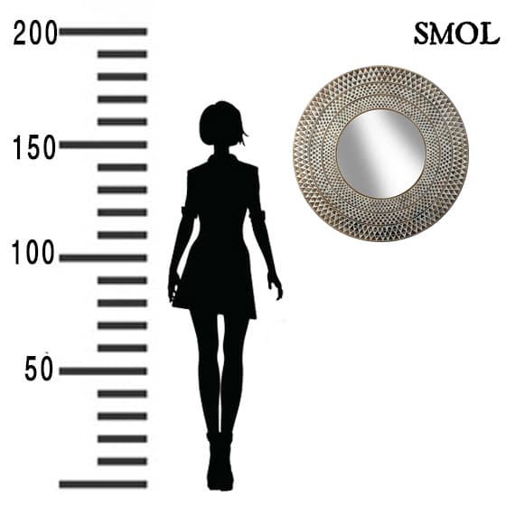 smol.hu - kumbi falitükör méretarányosan