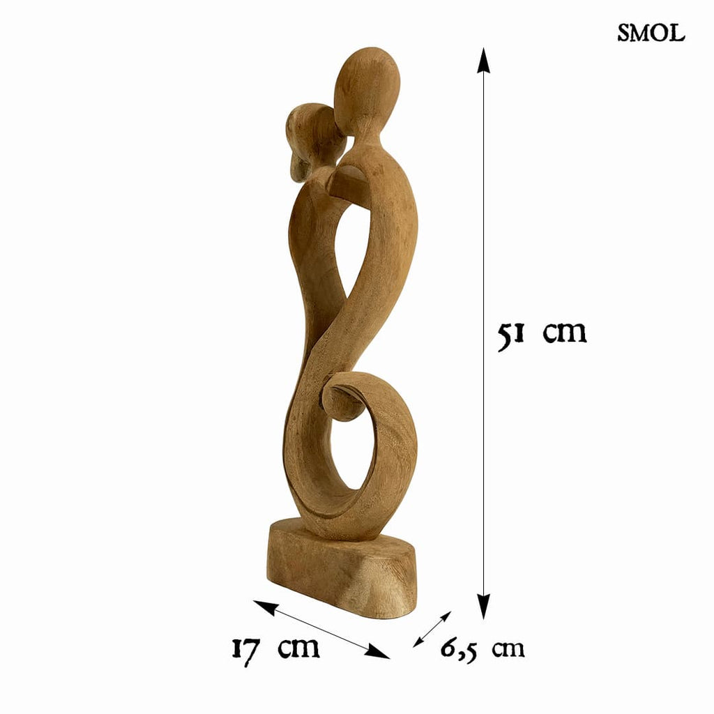 Faszobor - figurális, 51 cm | TORIKA - smol.hu - méretekkel