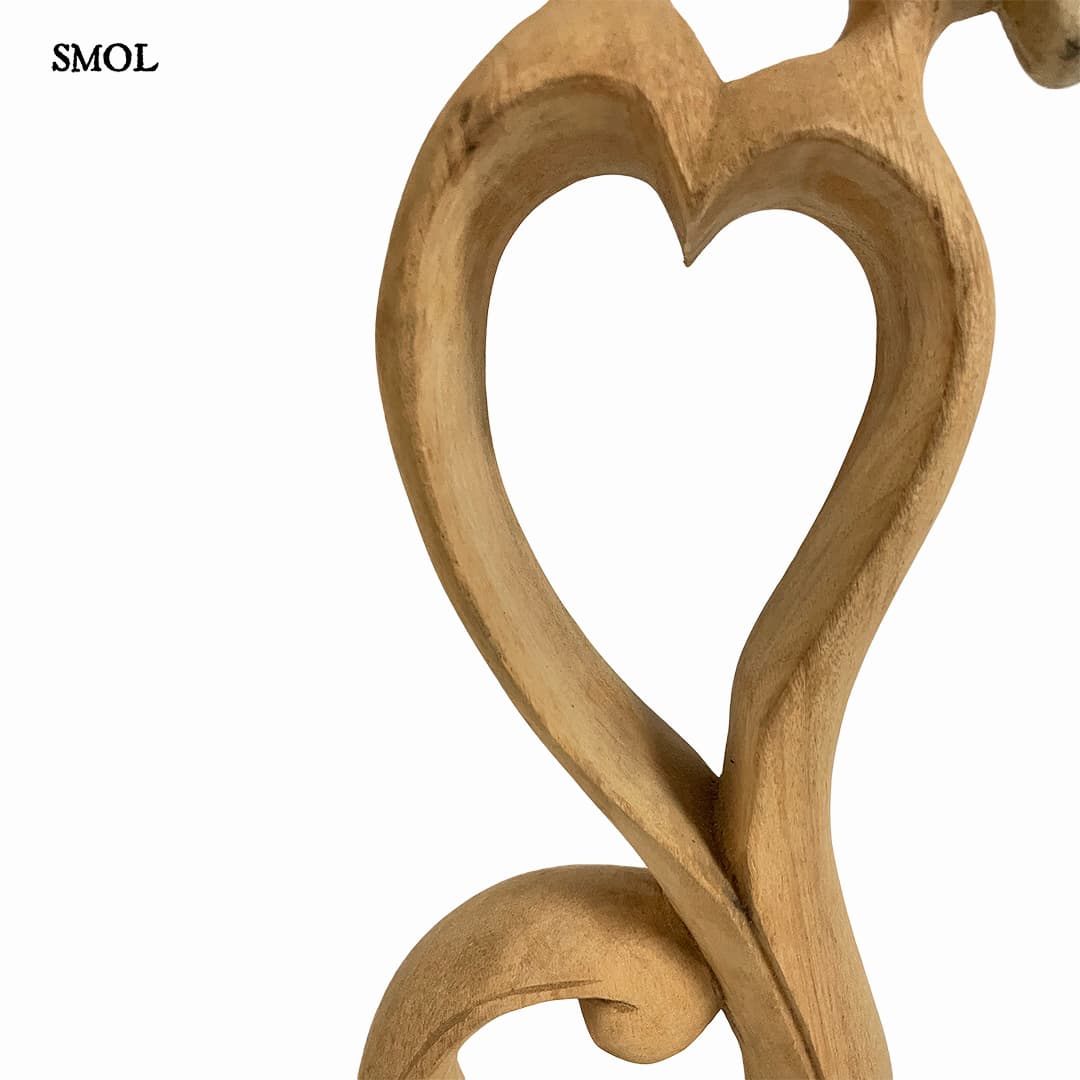 Faszobor - figurális, 51 cm | TORIKA - smol.hu - szív nagyítva