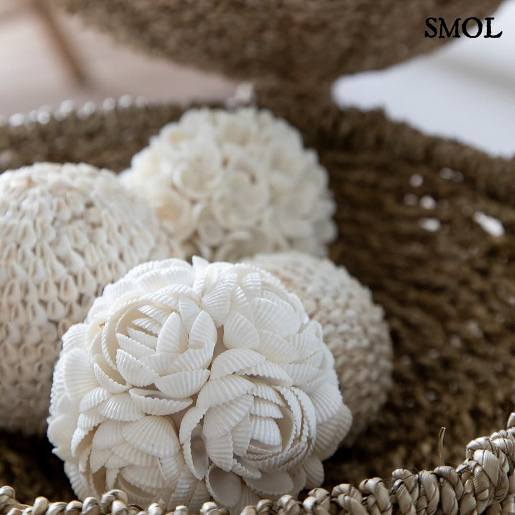 smol.hu - BULU, virágos, kagylós, függődísz, d12 cm közelről