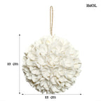 smol.hu - BULU, virágos, kagylós, függődísz, d12 cm méretekkel