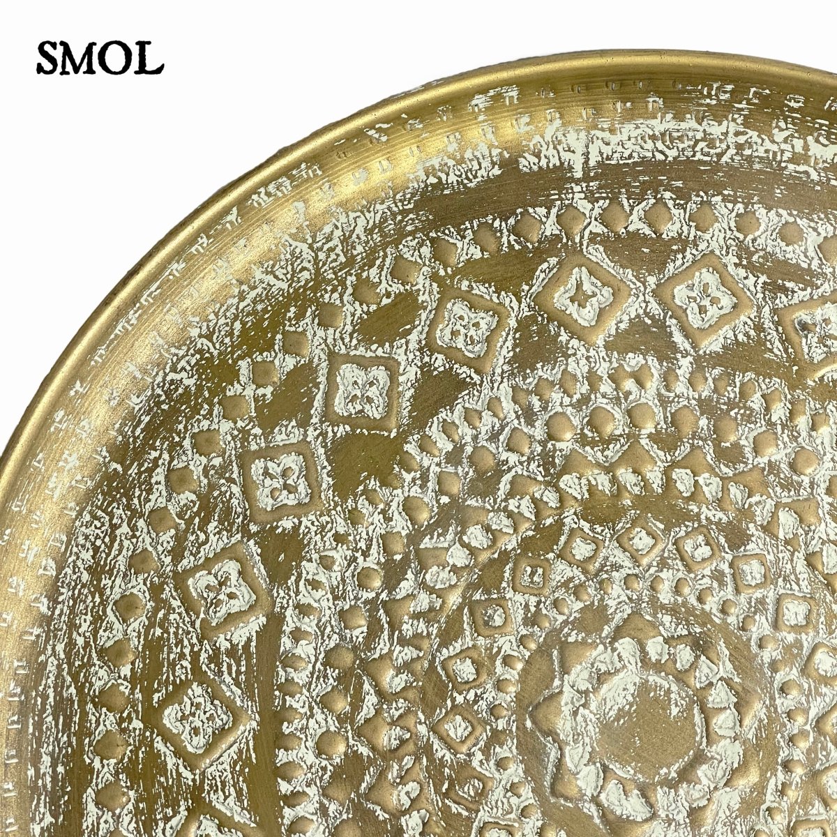 Dísztál - nagyméretű, fém, 58 cm | MELNER - smol.hu - nagyítva