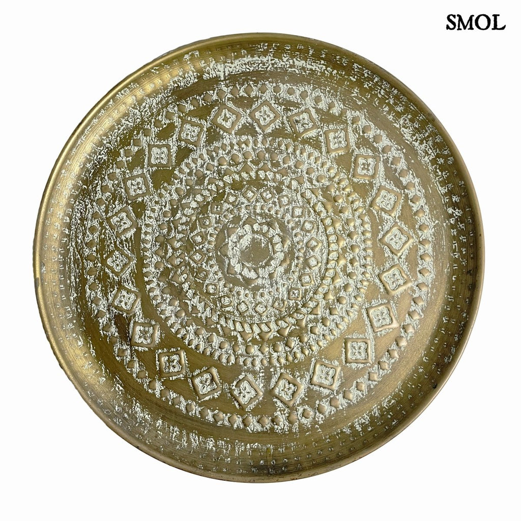 Dísztál - nagyméretű, fém, 58 cm | MELNER - smol.hu - fehér háttérrel