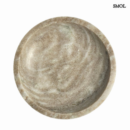 smol.hu - lexi, szürke márvány dísztál 24 cm felülről
