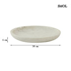 Dísztál -  fehér márvány, 30 cm | NORD - smol.hu - méretekkel