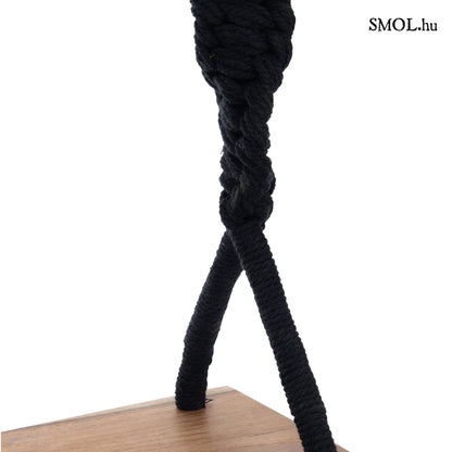 smol.hu-swing, beltéri hinta fekete kötél nagyítva