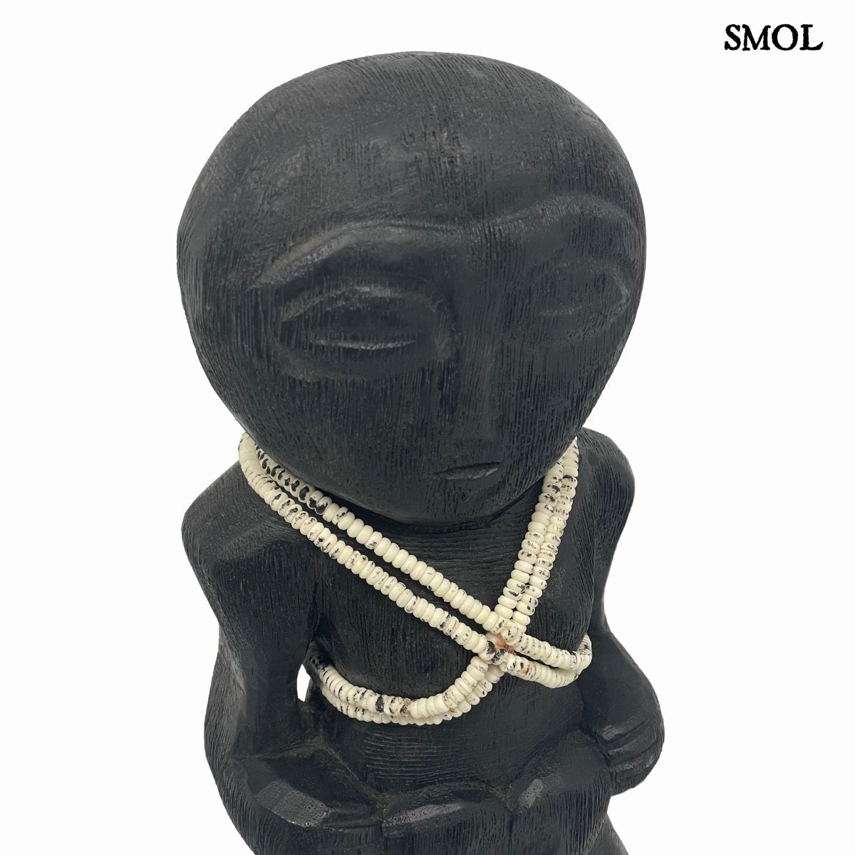 Szobor - fekete, mangófa, 41 cm | MATTEO - smol.hu - felsp rész nagyítva