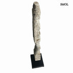 Szobor tartón - nagyméretű, fa, 46cm | SAFA - smol.hu - oldalról