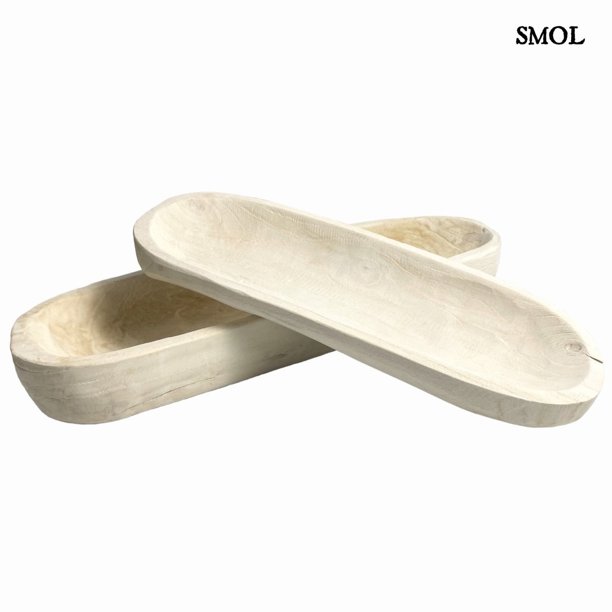 smol.hu - roberta, 2 db-os fa dísztál szett, 61 cm termékképe